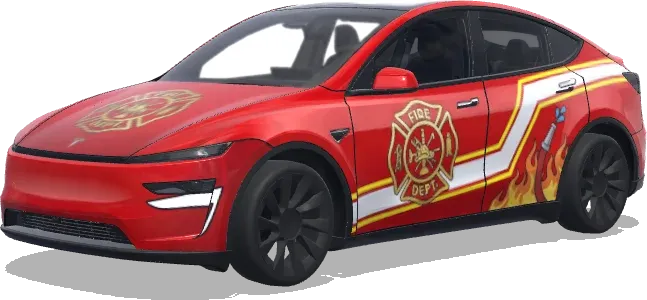 Fire Emblem Red Tesla – Tesla Model Y wrap