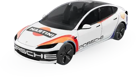 Martini Racing – Tesla Model 3 Wrap