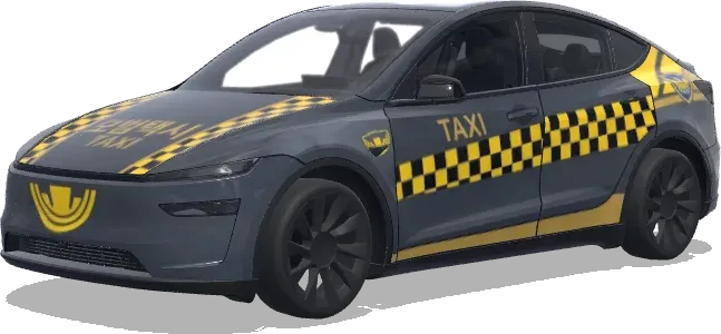 Koreanisches Muster-Taxi (한국 모범택시 디자인해줘) – Tesla Model Y Wrap