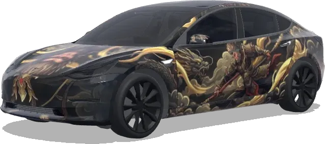 Wukong Black Myth (wukong from black myth) – Tesla Model 3 Wrap