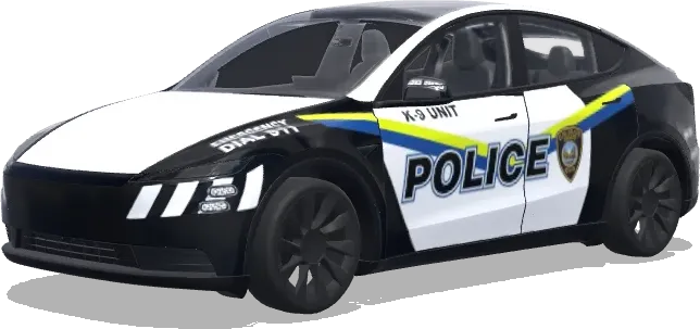 Полицейское подразделение кинологической службы – оклейка Tesla Model Y