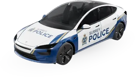 SURREY POLICE – Tesla Model 3 wrap