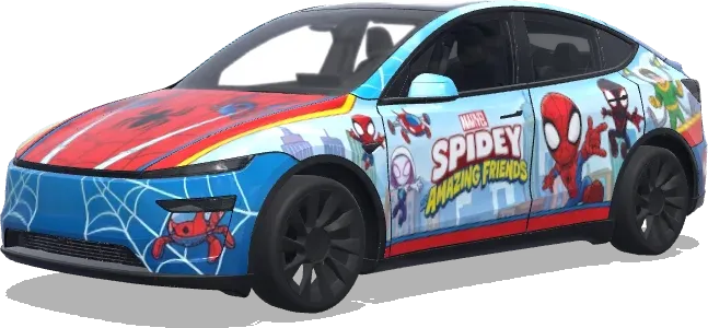 Disney Marvel Spidey – Tesla Model Y Wrap