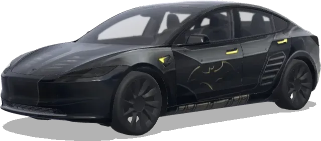 Бэтмобиль (Batmobile) – оклейка Tesla Model 3