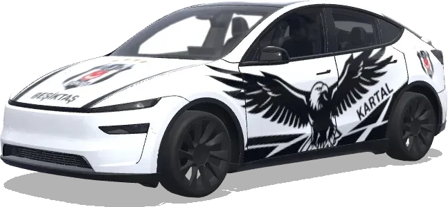 ベシクタシュ カルタル 4つ星 (beşiktaş, kartal, 4 yıldız) – テスラ Model Y ラッピング