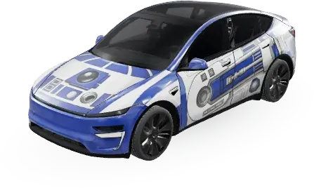 R2D2 – Tesla Model Y wrap