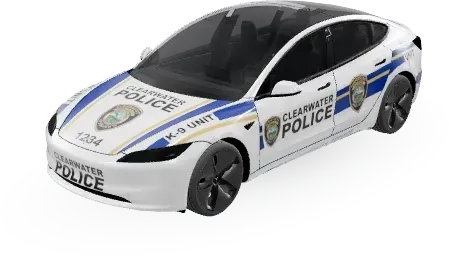 Clearwater Police Cruiser – Tesla Model 3 wrap
