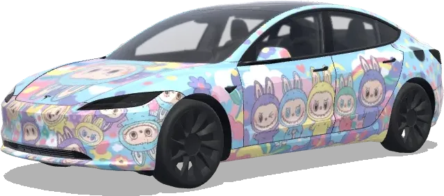 Labubu – Tesla Model 3 Wrap