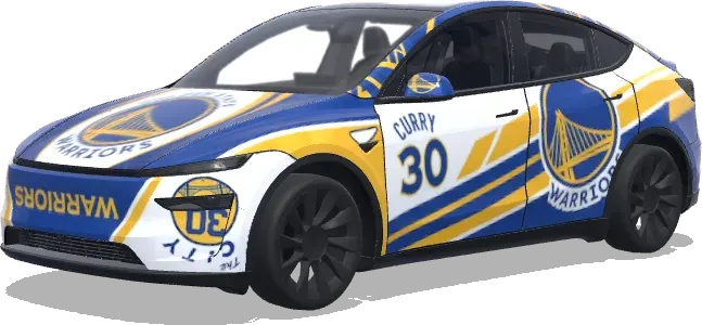 Golden State Warriors – Tesla Model Y Wrap
