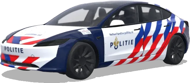 Netherland police car – Tesla Model 3 wrap