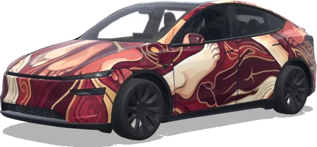 Erotisches Design – Tesla Model Y Wrap