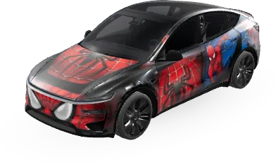 Spiderman – Tesla Model Y wrap