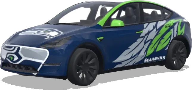 Seattle Seahawks (Seahawks nfl football team) – Tesla Model Y Wrap