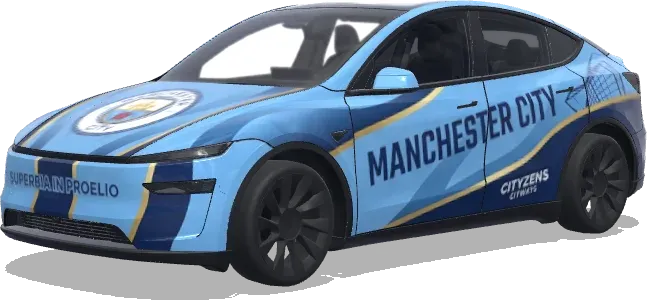 맨체스터 시티 테마 (Cool Manchester City theme) – 테슬라 Model Y 랩핑