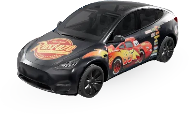 ライトニング マックィーン (lightning mcqueen) – テスラ Model Y ラッピング
