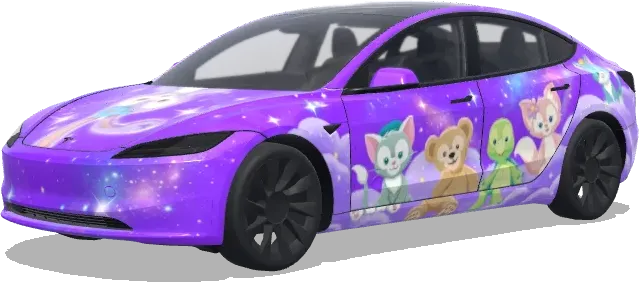 Amis de la galaxie – covering Tesla Model 3