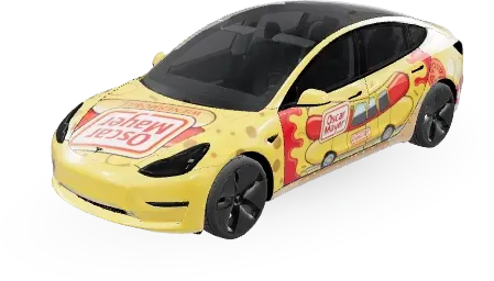 Glizzy Mobile Oscar Mayer (Glizzy Mobile Oscar meyer) – covering Tesla Model 3
