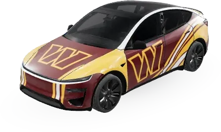 ワシントン・コマンダーズ (Washington Commanders) – テスラ Model Y ラッピング