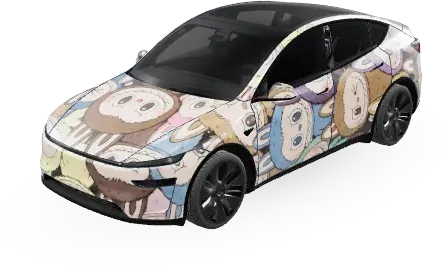 Labubu (labubu) – оклейка Tesla Model Y