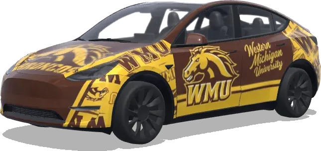 Western Michigan University – Tesla Model Y wrap