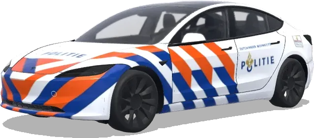 Dutch traffic police – Tesla Model 3 wrap