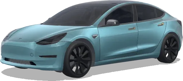 Océan Givré Satiné – covering Tesla Model 3