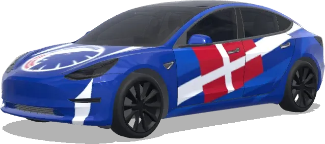FC Kopenhagen FCK – Tesla Model 3 Wrap