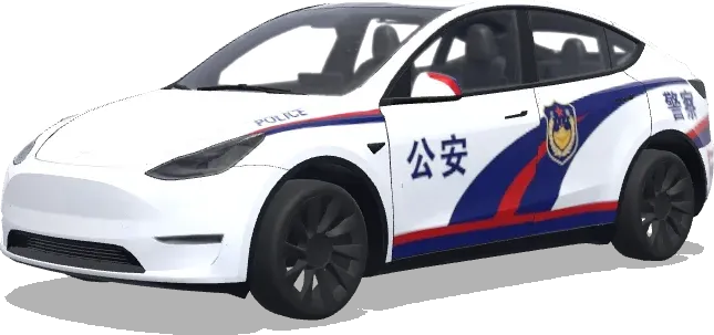 Chinesische Polizei (中国人民警察的最新版警车公安) – Tesla Model Y Wrap