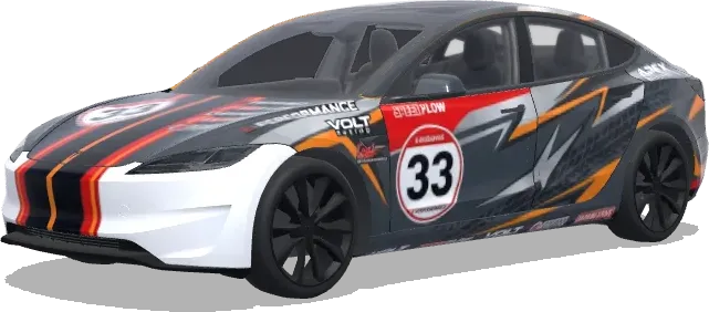 Nummer 33 Speedflow – Tesla Model 3 Wrap