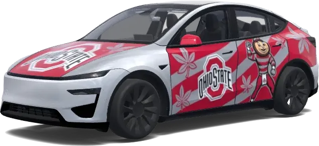 Ohio State Buckeyes – Tesla Model Y Wrap