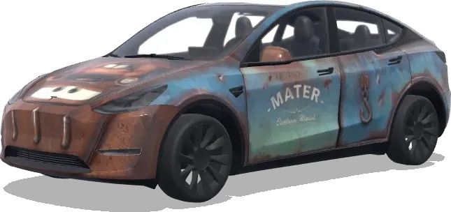 Hook (Mater from Cars) – Tesla Model Y Wrap