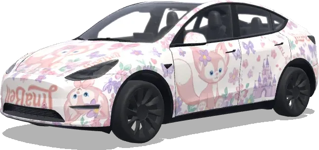 Disney LinaBell Skin (生成一个迪士尼的玲娜贝儿皮肤) – Tesla Model Y wrap