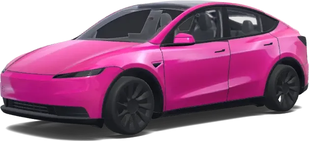 Heißrosa Vollfolierung – Tesla Model Y Wrap