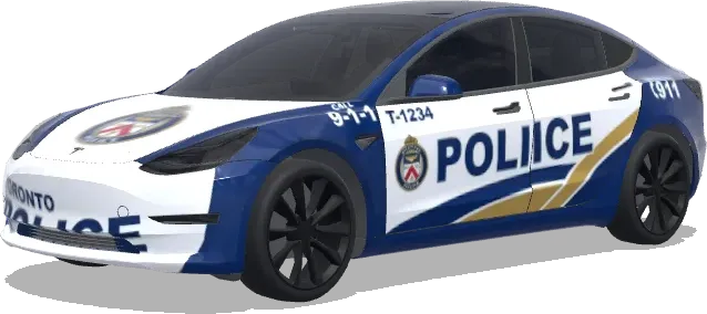 Toronto Police – Tesla Model 3 wrap