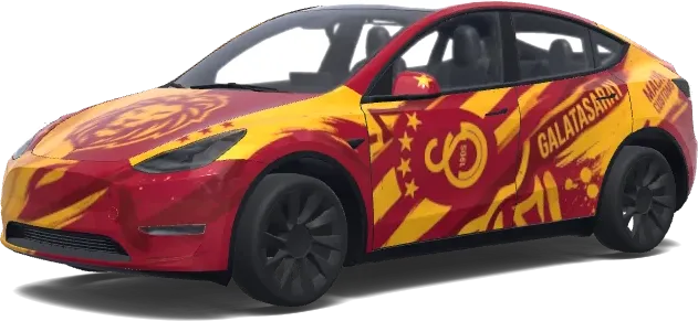 Mache Galatasaray. – Tesla Model Y wrap