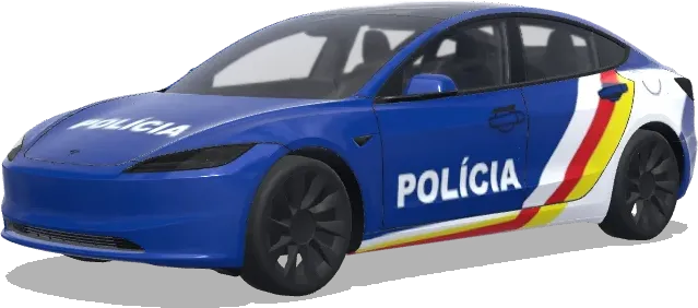 Словацкая полиция (slovak police car) – оклейка Tesla Model 3