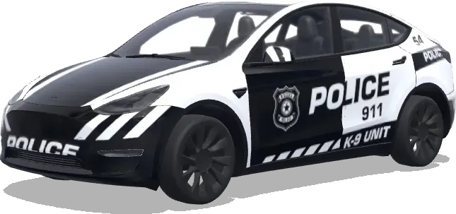 K-9警犬隊車身貼膜 – 特斯拉 Model Y 塗裝