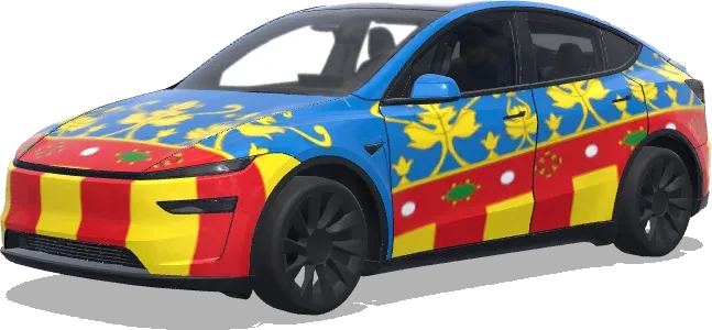 Valencia Senyera – Tesla Model Y wrap