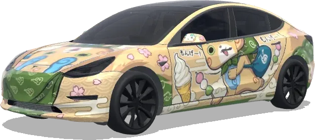 Koma-san (コマさん) – Tesla Model 3 wrap