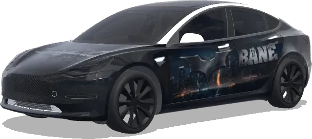 Batman - Dark night rises – Tesla Model 3 wrap