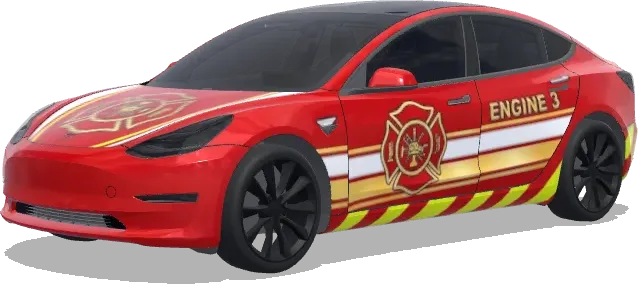 Engine 3 Fire Emblem Wrap – Tesla Model 3 wrap
