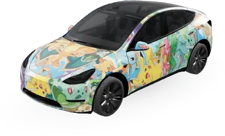 Покемон (Pokemon) – оклейка Tesla Model Y