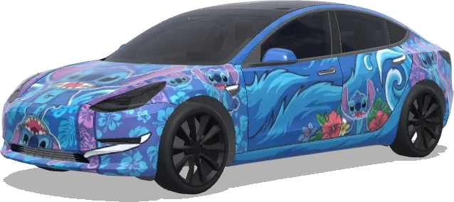 Stitch – wrap para Tesla Model 3