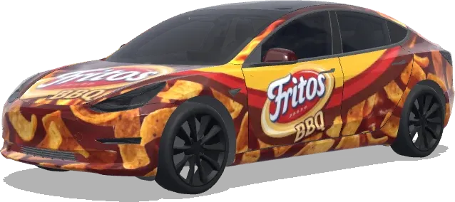 Fritos BBQ – Tesla Model 3 wrap