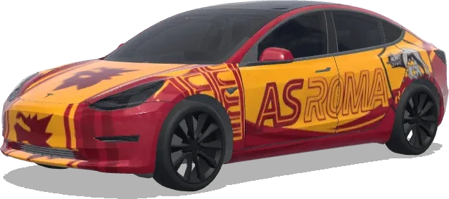 AS Roma (as roma the italian football team) – wrap para Tesla Model 3