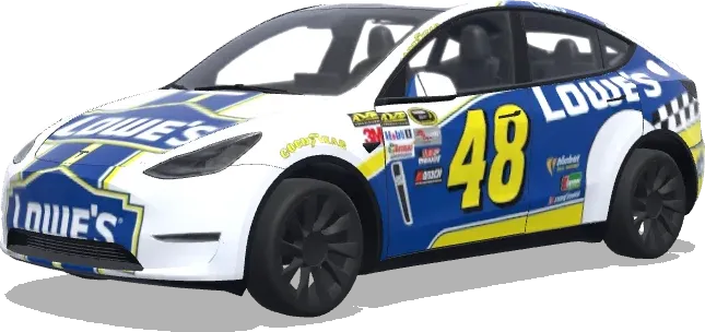 Lowes Nascar 48 – Tesla Model Y wrap