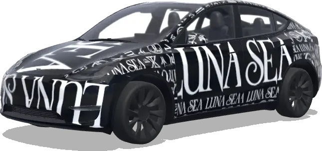 LUNA SEA Logo Monogramm – Tesla Model Y Wrap