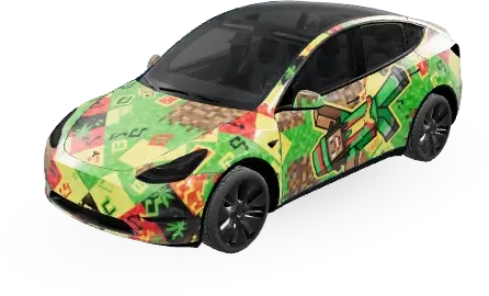 Dancing Rasta – Tesla Model Y Wrap