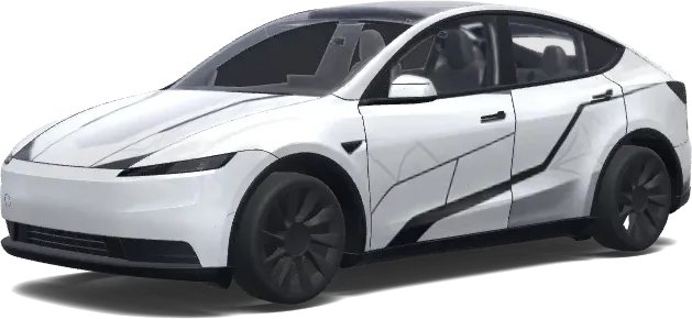 Futuristischer Spider-Anzug – Tesla Model Y Wrap