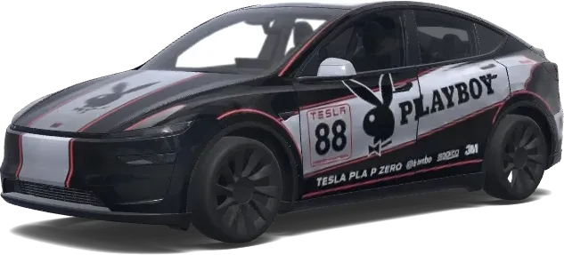 Edición de Carreras Playboy – wrap para Tesla Model Y